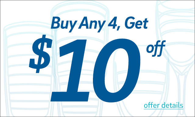 Buy 4 cups, Get $10 Off