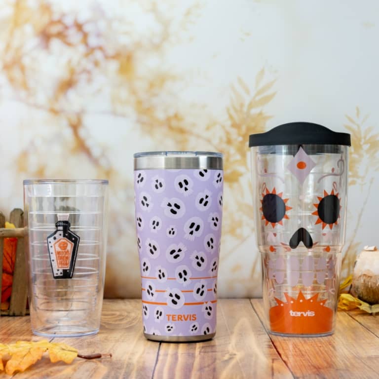 Cream Checkered Tumbler 20oz Tumbler Gifts 