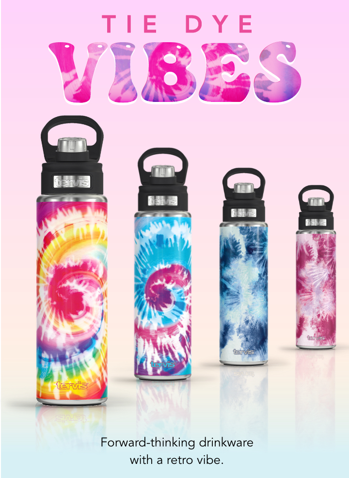 Tie Dye Vibes - Forward-thinking drinkware with a retro vibe.