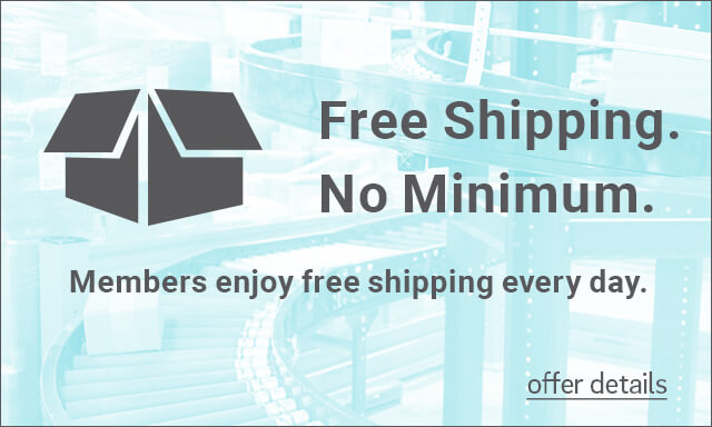 Free Shipping. No Minimum. Members enjoy free shipping every day. - Click for details