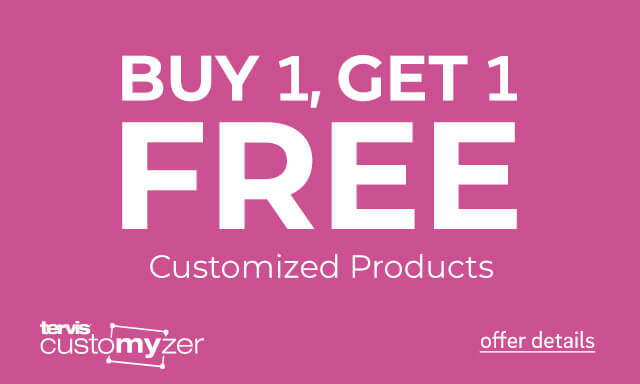 Buy 1 Get 1 Free Customized Products - Click for details.